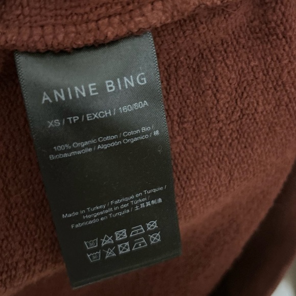 Anine Bing Maroon Hoodie - Picture 8 of 9